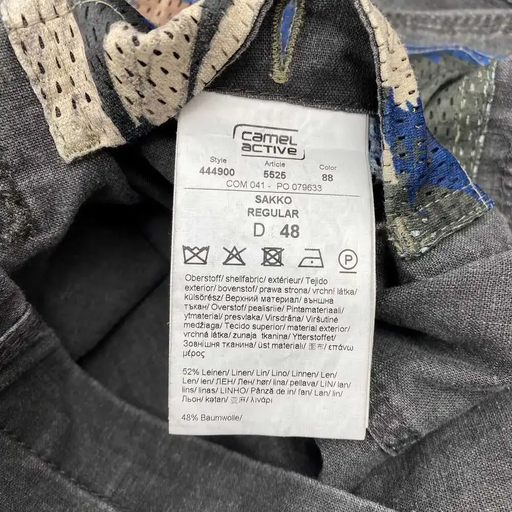 Camel Active Gray Linen Blend Shacket | OS Regular